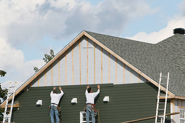 Professional Emergency Siding Repair technician working in Cheshire, CT